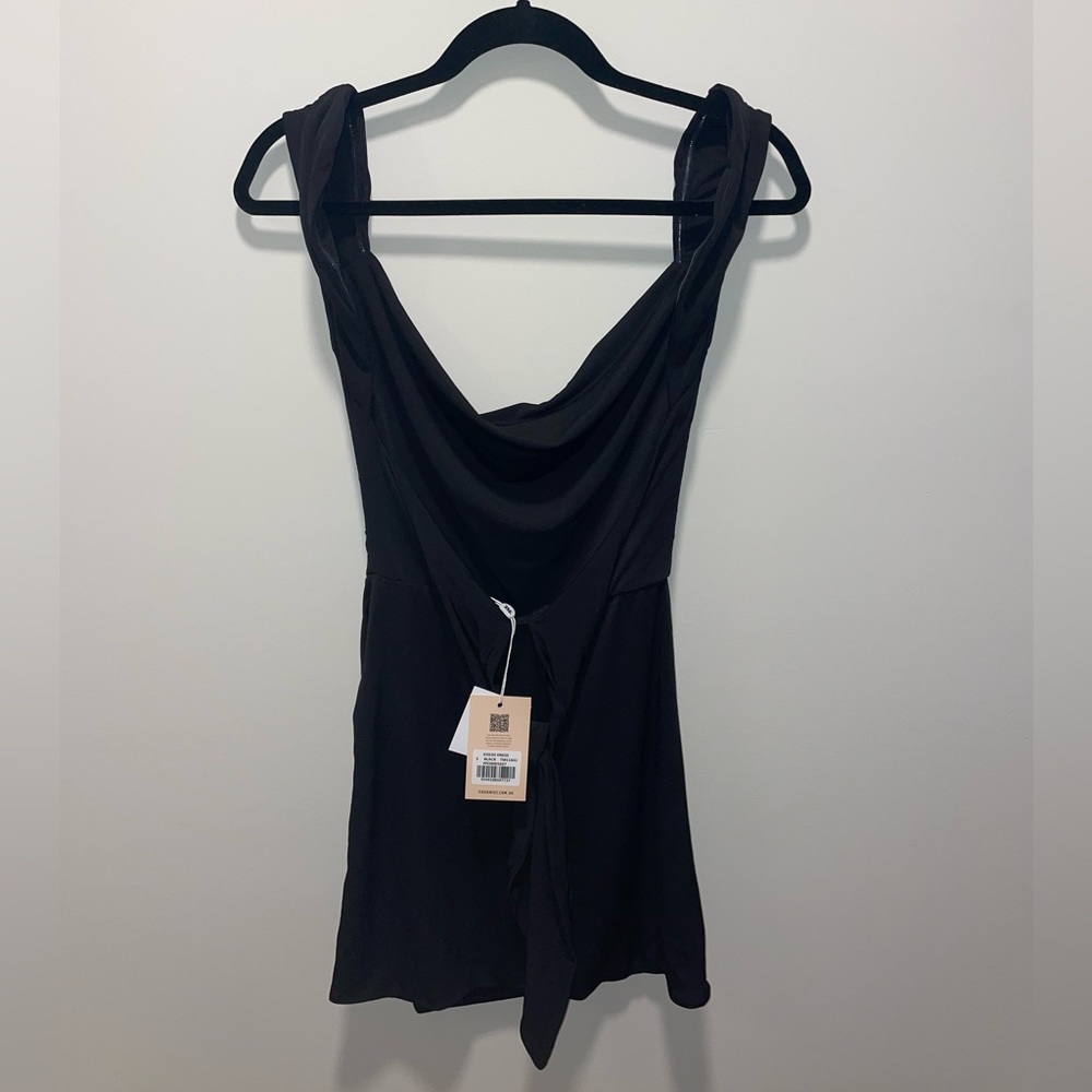 Black Open-Back Tiger Mist Joslin Dress - Small